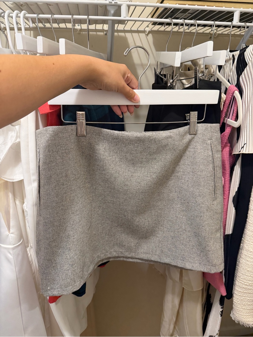 Forever 21 Gray Tailored Mini Skirt